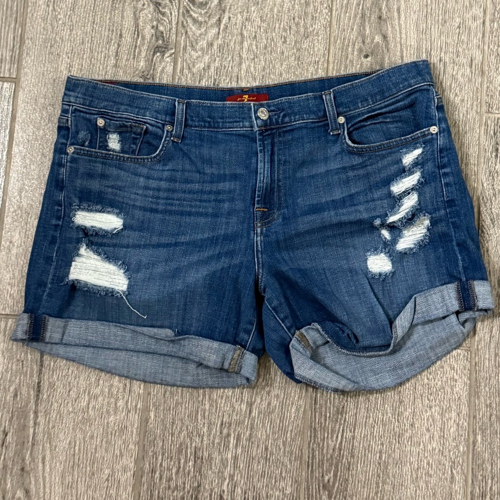 7 For All Man Kind Jean Shorts